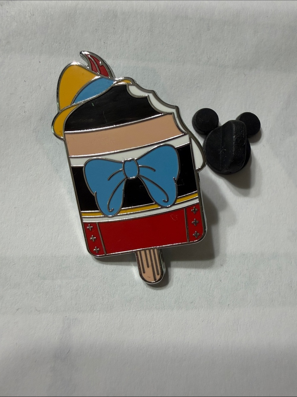 Disney Pinocchio Blue Bow Popsicle Enamel Pin